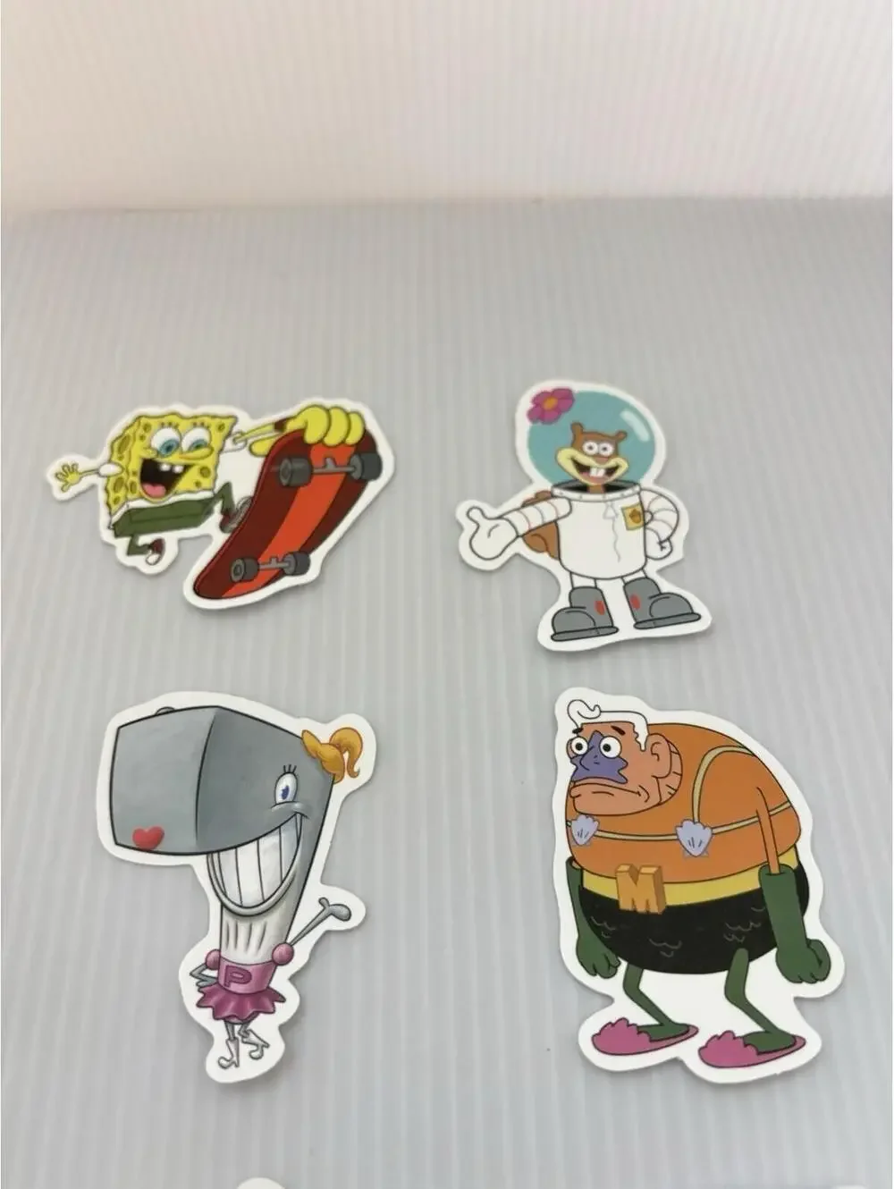 SpongeBob SquarePants 6pc Vinyl Stickers Lot Cartoon Water Bottle Laptop Decals
